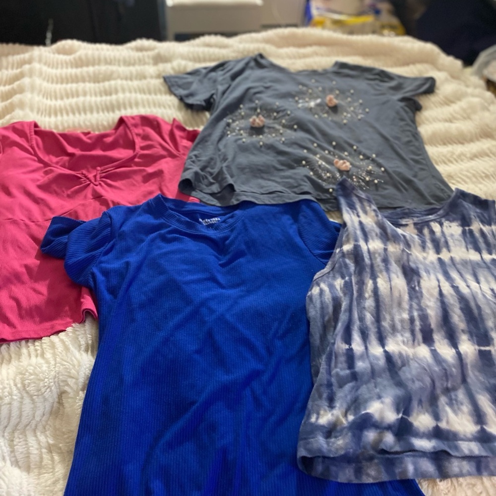 Simply Vera Vera Wang Assorted Short Sleeve Tops - Pink, Blue, Gray